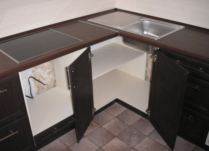 mueble de cocina de esquina