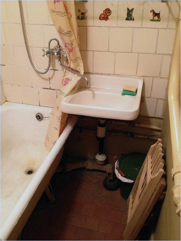 Baño antes de la renovación