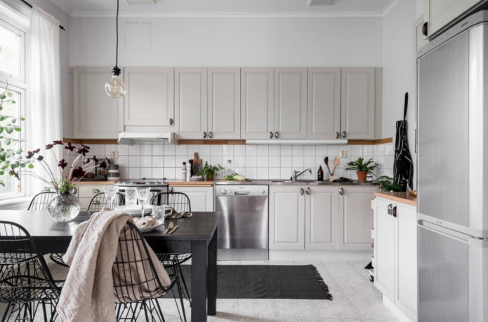 karpet sa scandi kitchen