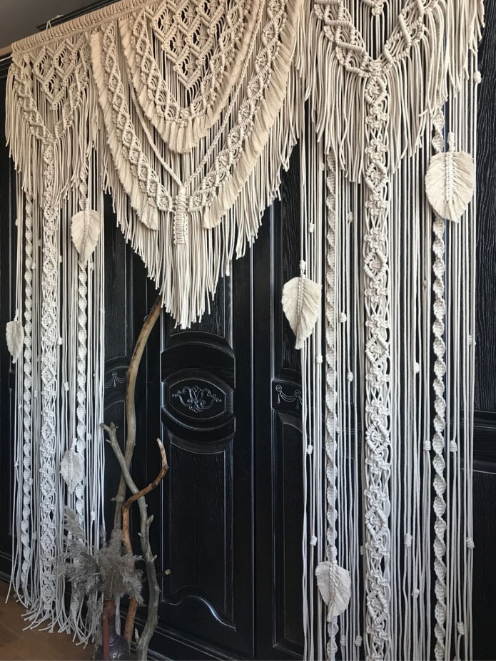 cortinas macramé