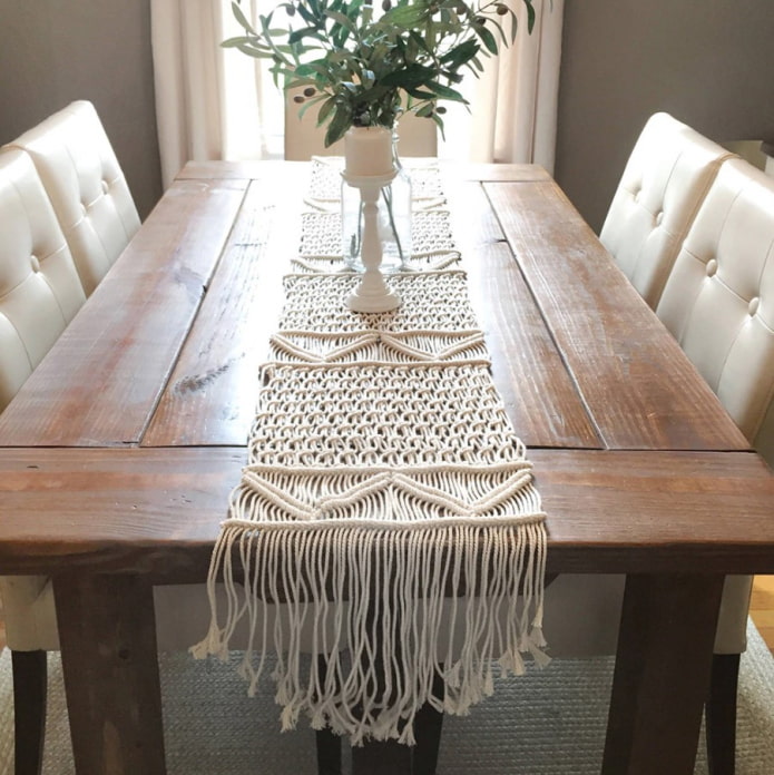 runner ng macrame table