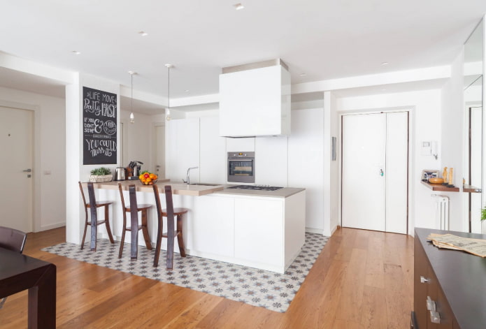 azulejos con laminado en la cocina