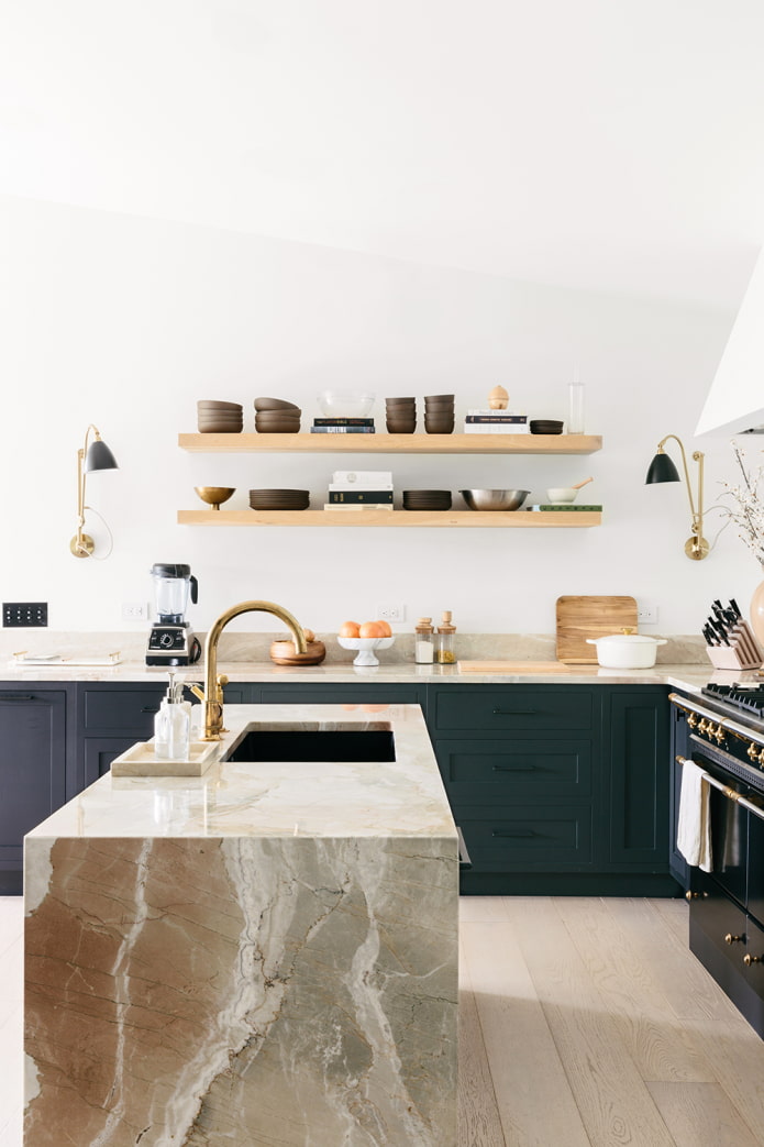 beige marble countertop