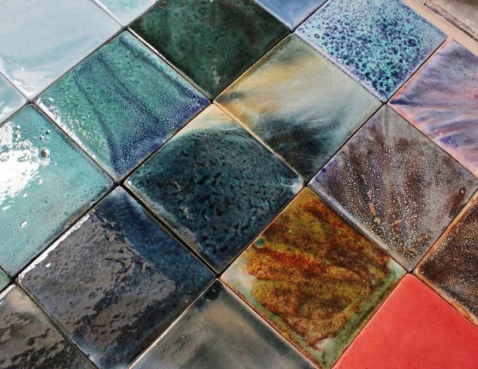 hindi pangkaraniwang glaze sa tile