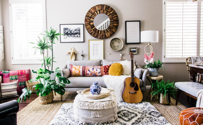 boho chic sala