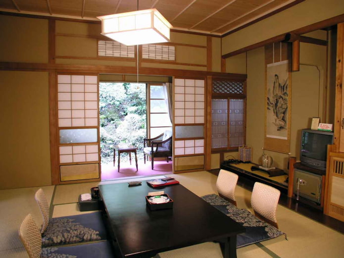 Estilo japonés en el interior.