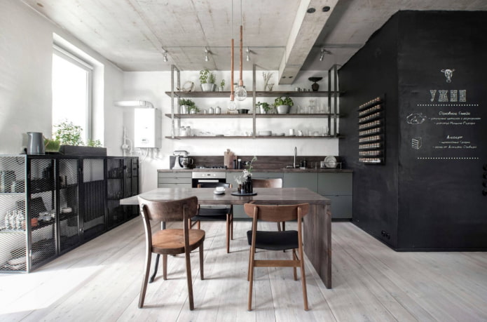 muebles de cocina estilo loft