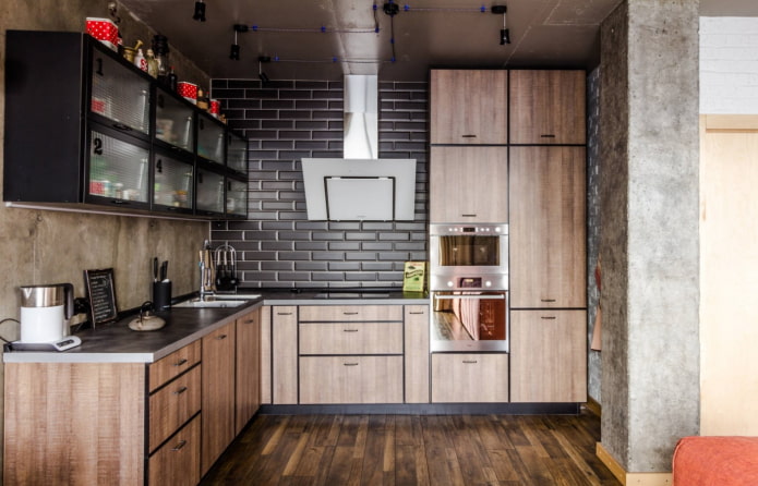 juego de cocina estilo loft