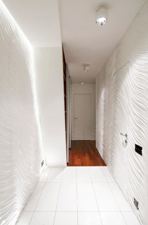 paneles de pared con efecto de onda