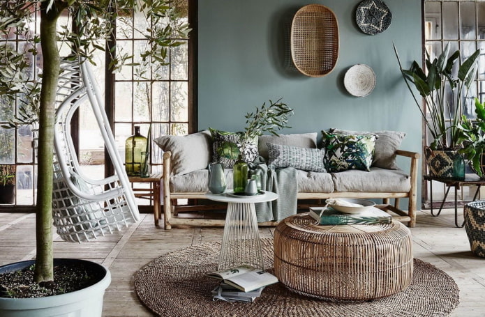 eco-boho en el interior