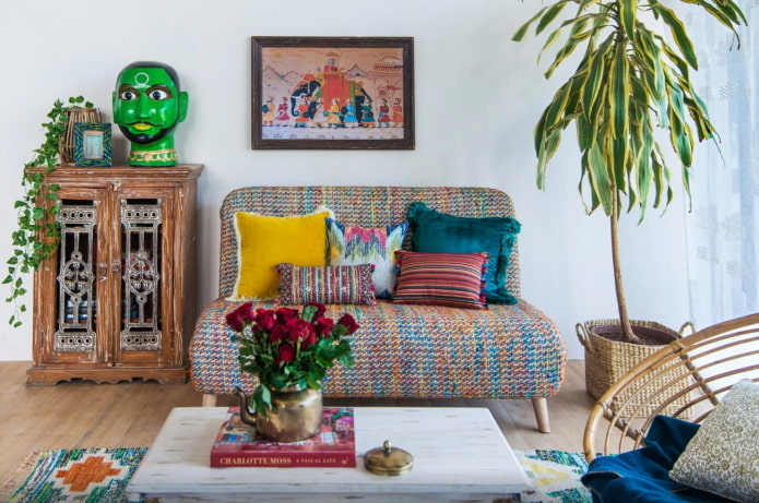 bohemian style sofa