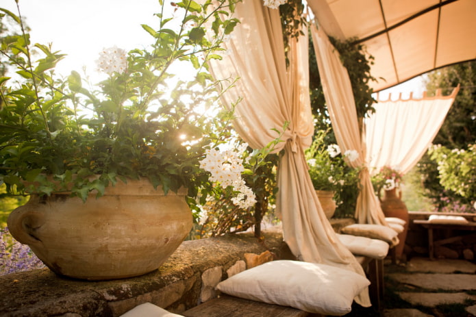 Decoración de gazebo