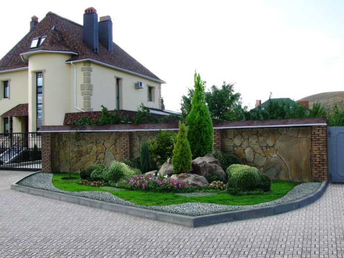 zona de entrada de una casa de campo