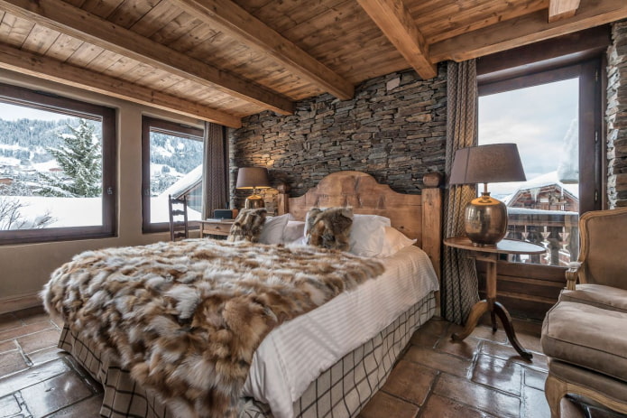 dormitorio estilo chalet