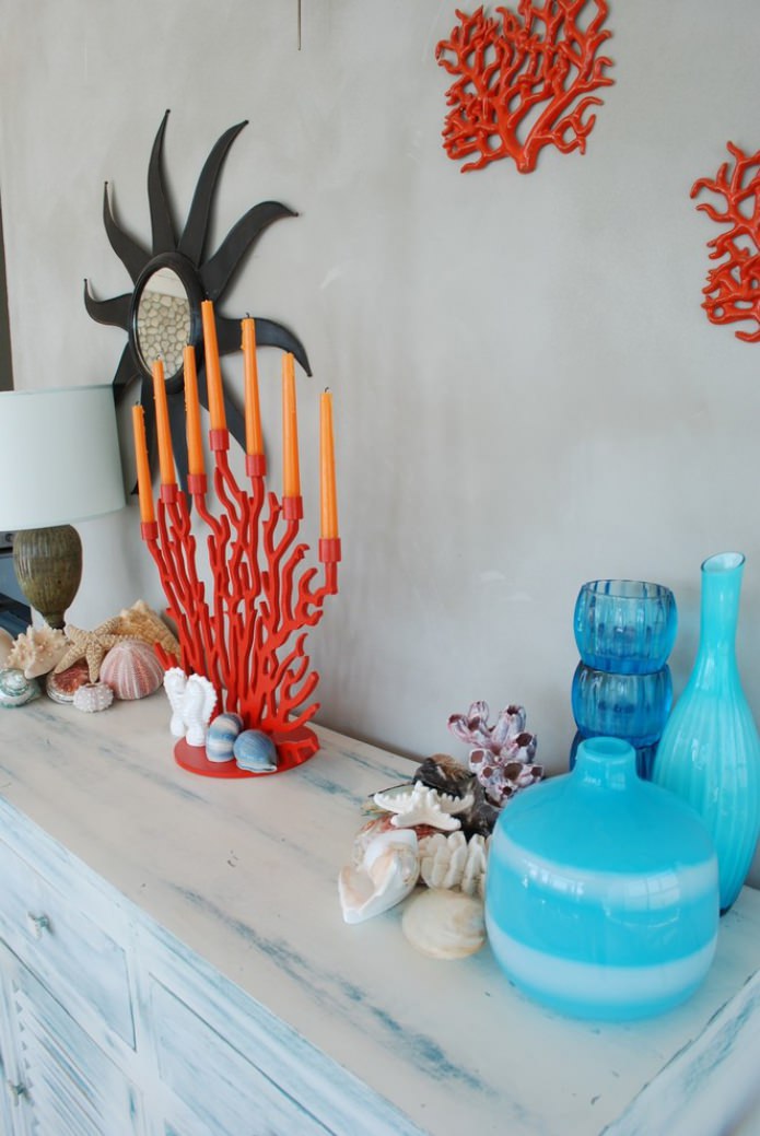 candelabro en forma de coral