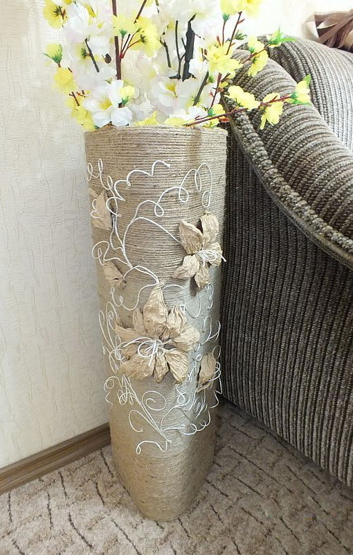 DIY palamuti ng vase