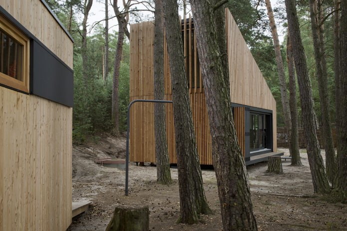 pequeña casa en el bosque