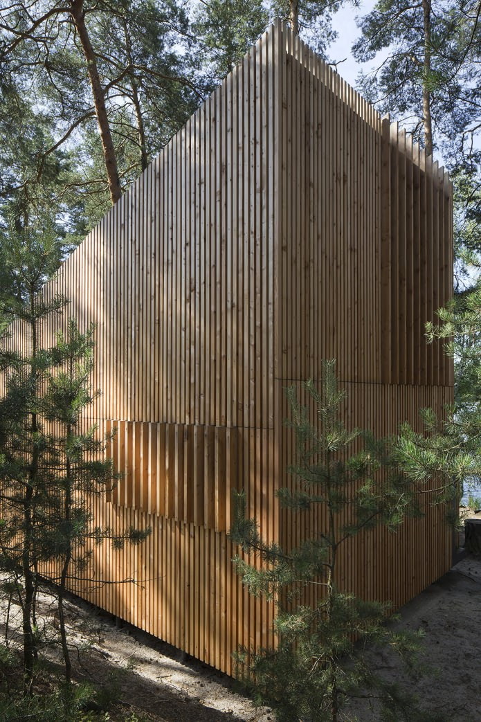 pequeña casa en el bosque