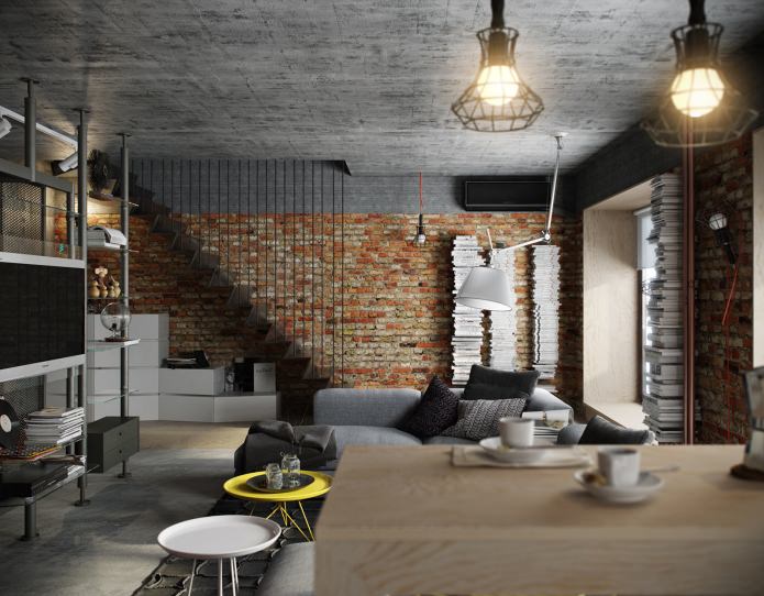 apartamento dúplex estilo loft