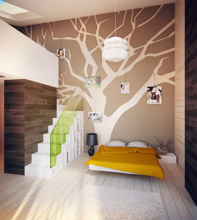 diseño de una habitación infantil para un adolescente.