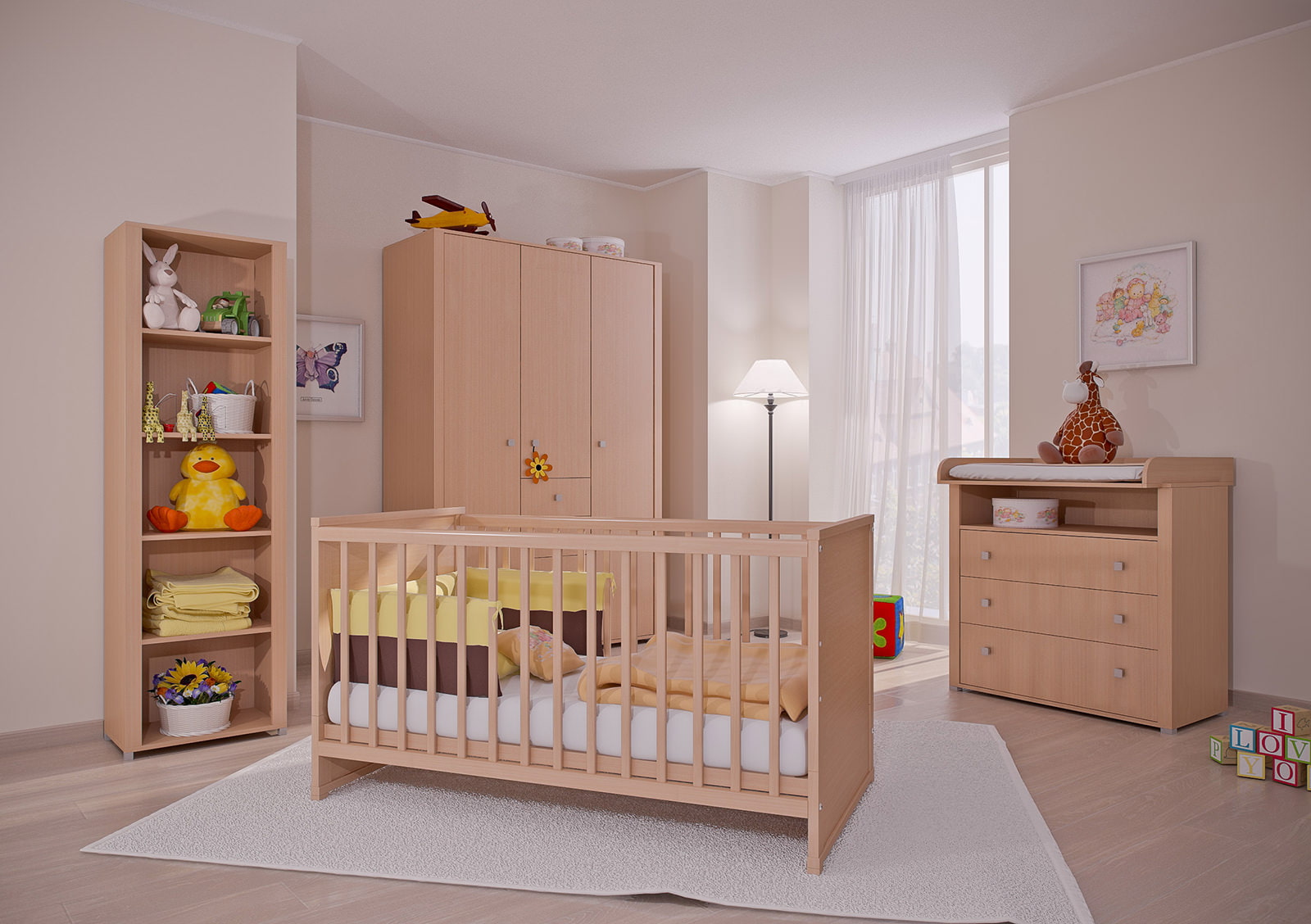 Habitación infantil beige