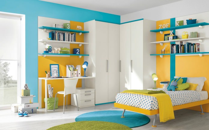 habitación infantil amarilla