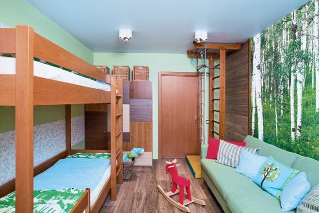 diseño de habitación para 2 niños