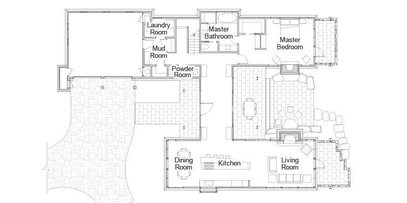 plan de casa de campo