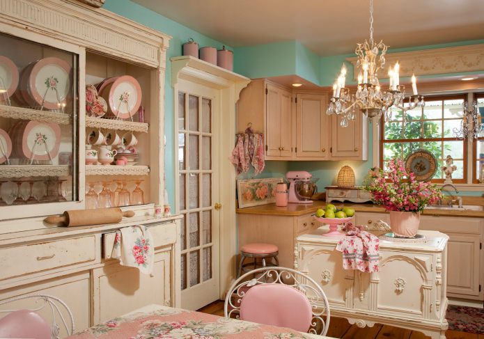 cocina shabby chic