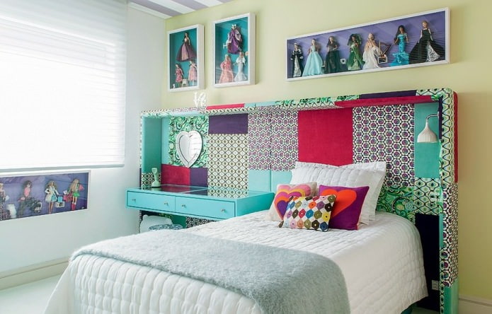 patchwork headboard sa interior