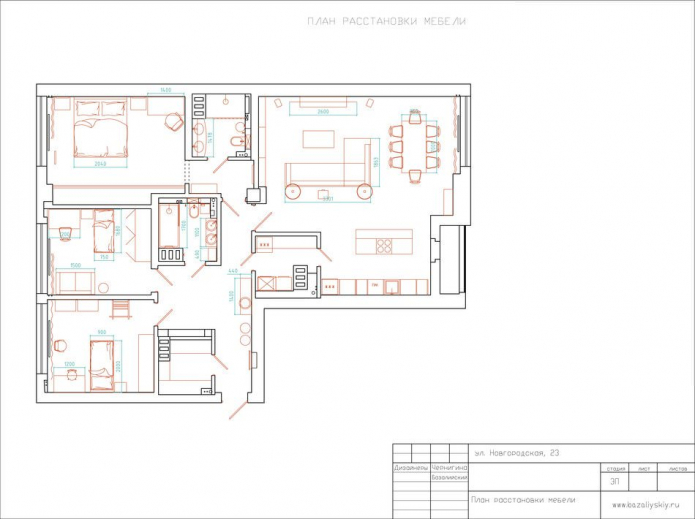 plano de apartamento 145 ft2 metro.