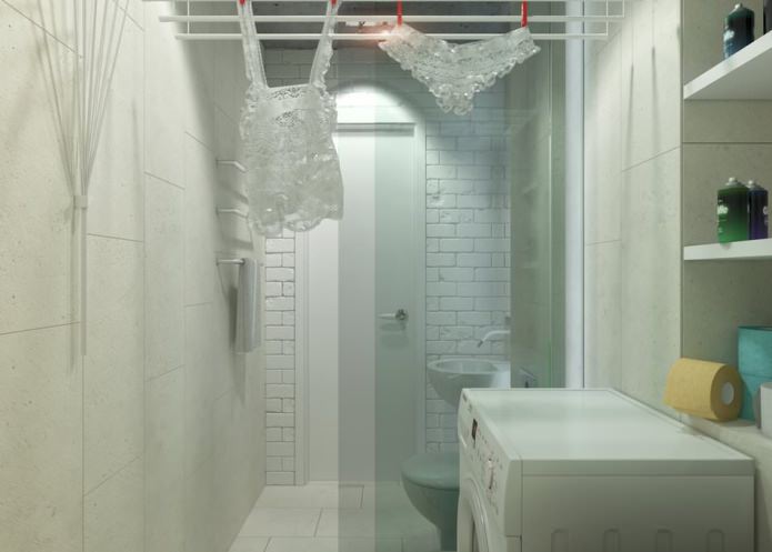 baño en el interior de un apartamento de 2 habitaciones de 65 metros cuadrados. metro.