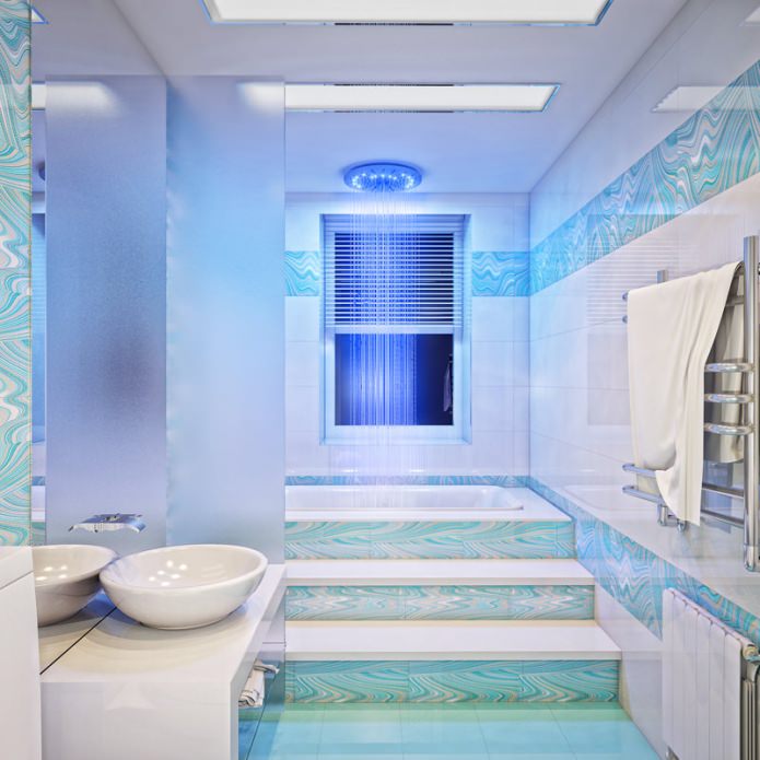 Baño en azul