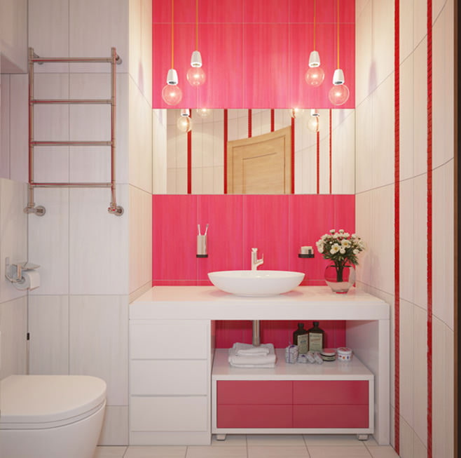 baño rosa