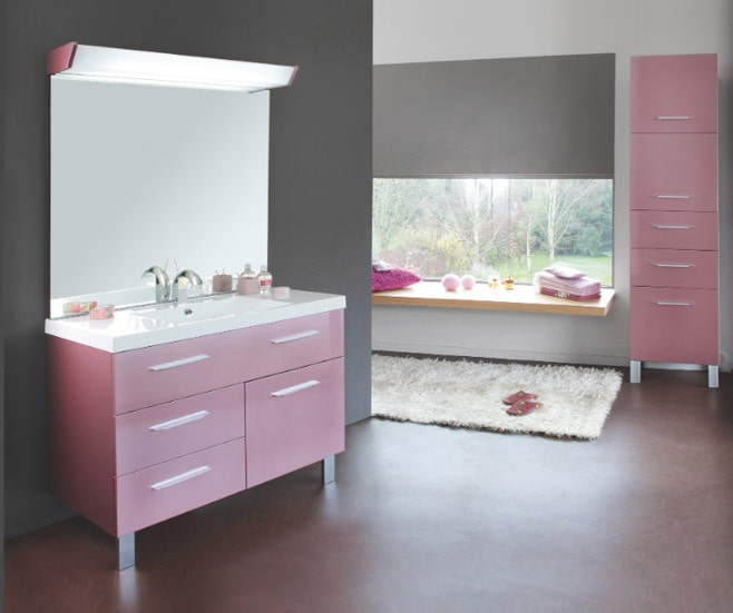 baño rosa