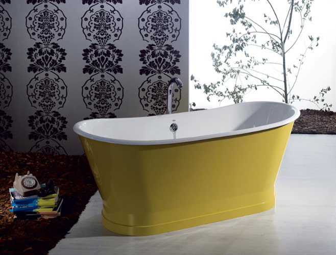 baño amarillo