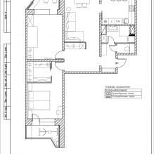 Proyecto de diseño moderno para un apartamento de 90 m2. m-1