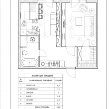 Diseño moderno de un apartamento de una habitación de 43 metros cuadrados. m. del estudio Geometrium-2