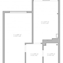 Proyecto de diseño para un apartamento de una habitación de 43 m2. m. del estudio Guinea-2