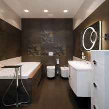 Interior del baño en un estilo moderno: 60 mejores fotos e ideas para el diseño-2