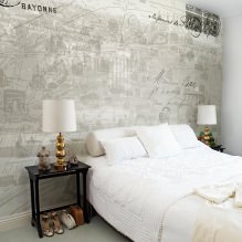 Diseño de dormitorio con papel tapiz gris: 70 mejores fotos en el interior-0