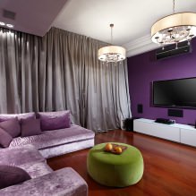 Interior en tonos violetas: combinaciones, un resumen de las habitaciones, 70 fotos-18