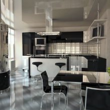 Techos tensados ​​brillantes: foto, diseño, vistas, selección de colores, descripción general habitación por habitación-22