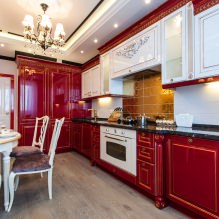 Color rojo en el interior: valor, combinación, estilos, decoración, muebles (80 fotos) -7