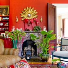 Color rojo en el interior: valor, combinación, estilos, decoración, muebles (80 fotos) -3