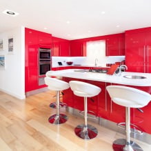 Color rojo en el interior: valor, combinación, estilos, decoración, muebles (80 fotos) -2