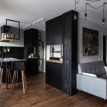 Piso oscuro en el interior del apartamento: características, diseño, combinación, 65 fotos-13