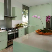 Interior en tonos menta: combinaciones, elección de estilo, decoración y mobiliario (65 fotos) -10