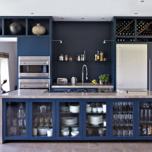 Foto de diseño de cocina con un conjunto azul-5.