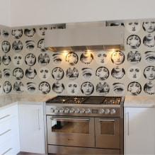 Decorar las paredes de la cocina con papel tapiz lavable: 59 fotos e ideas modernas-0